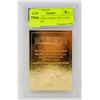 Image 2 : WCG GRADED 10 MINT 23KT GOLD STAR WARS