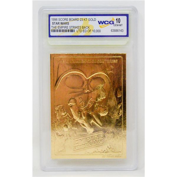 WCG GRADED 10 MINT 23KT GOLD STAR WARS