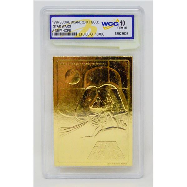 WCG GRADED 10 MINT 23KT GOLD STAR WARS