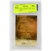 Image 2 : WCG GRADED 10 MINT 23KT GOLD STAR WARS