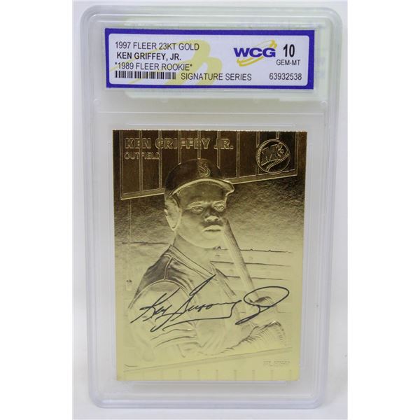 WCG GRADED 10 MINT 23KT GOLD KEN GRIFFEY JR