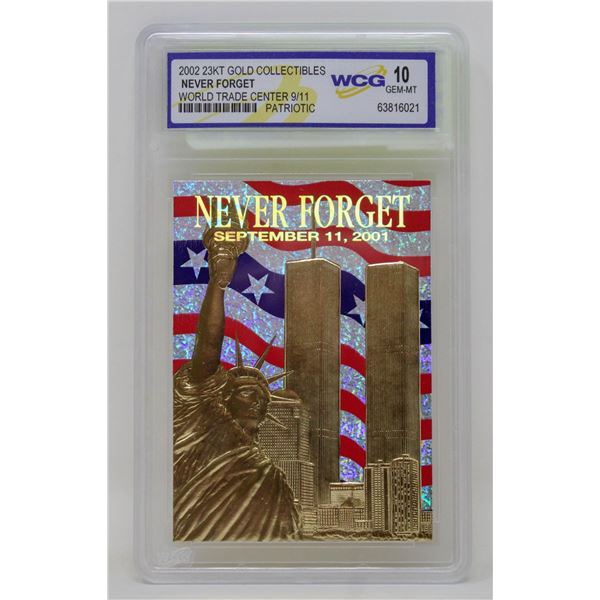 WCG GRADED 10 MINT 23KT GOLD NEVER FORGET
