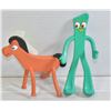 Image 1 : POSEABLE VINTAGE GUMBY & POKEY