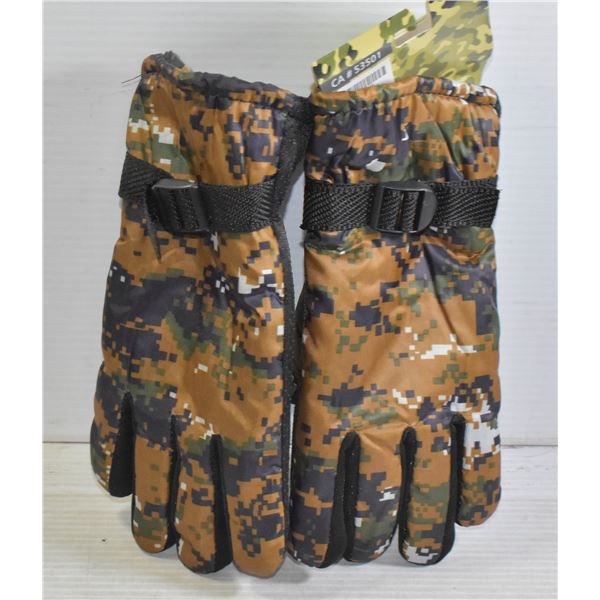 SZ M-L CAMO GLOVES