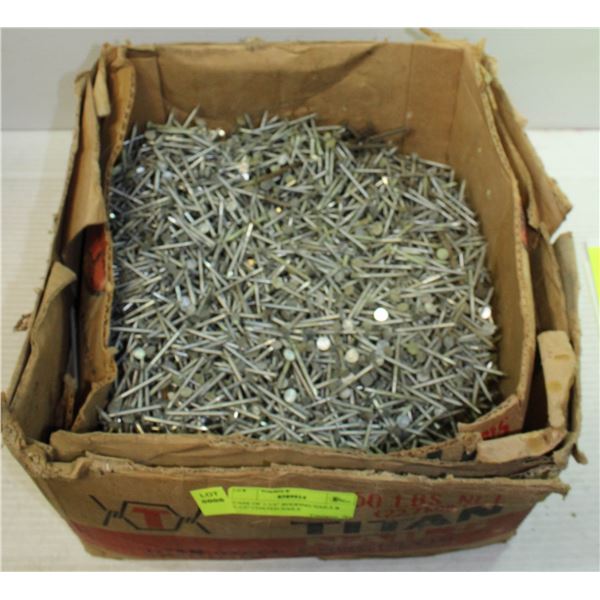 CASE OF 1-1/2  ROOFING NAILS & 2-1/2  COATED NAILS