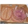 Image 1 : BOX OF PINK DEPRSSION GLASS