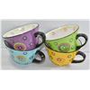 Image 1 : SET OF 4 ARTISTIC SOUP MUGS