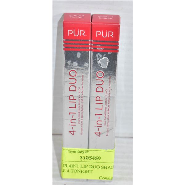 2PK PUR 4IN1 LIP DUO SHADE TWINZIES & CREAM