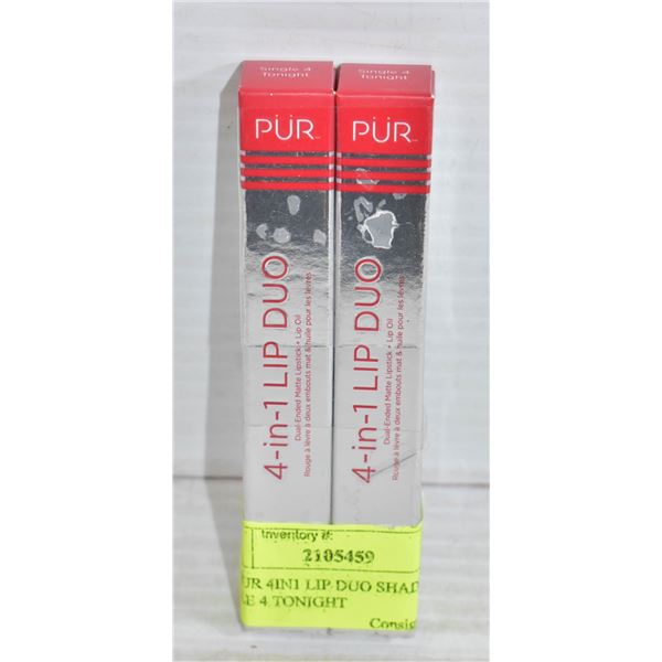 2PK PUR 4IN1 LIP DUO SHADE CREAM OF THE CROP