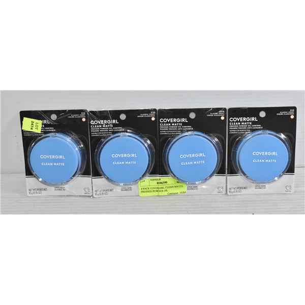 4 PACK COVERGIRL CLEAN MATTE PRESSED POWDER OIL