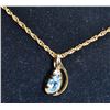 Image 1 : 18" LADIES FASHION NECKLACE WITH INSET STONES