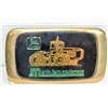 Image 1 : VINTAGE SOLID BRASS JOHN DEERE BELT BUCKLE