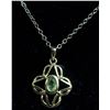 Image 1 : #307-PERIDOT NECKLACE & PENDANT 18"