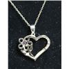 Image 1 : #355-PINK SAPPHIRE NECKLACE & PENDANT 18"