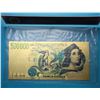 Image 2 : 10)  COLORIZED GOLD FOIL 500,000 LIRE ITALIAN