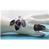 Image 1 : 21)  SUITE OF AFRICAN PURPLE AMETHYST