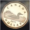 Image 1 : 2011 PROOF FINISH CANADA LOON DOLLAR