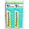 Image 1 : 2PK POLYSPORIN 1% HYDROCORTISONE ANTI-ITCH CREAM