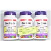 Image 1 : 3PK WEBBER NATURALS ZINC CITRATE 50MG - 180