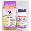Image 1 : 2 ASSORTED WEBBER NATURALS D3 LIQUID 1000IU