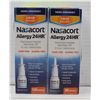 Image 1 : 2PK NASACORT ALLERGY 24HR NASAL SPRAY 60 SPRAYS EA