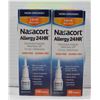 Image 1 : 2PK NASACORT ALLERGY 24HR NASAL SPRAY 60 SPRAYS EA