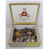 Image 1 : CIGAR BOX FULL OF ASSORTED ESTATE JEWLLERY