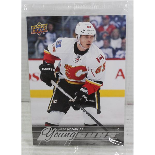 2015-2016 UD OVERSIZED SAM BENNETT ROOKIE CARD