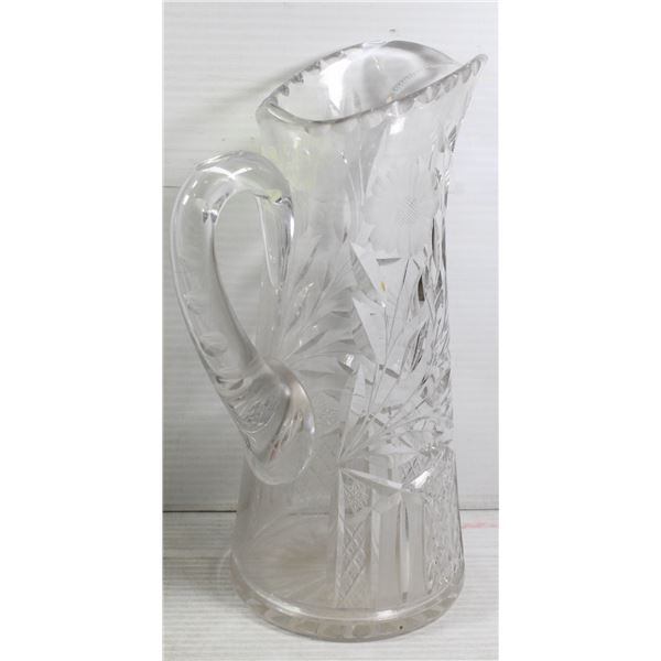 HEAVY CRYSTAL WATER DECANTER