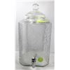 LARGE GLASS DRINK DISPENSER