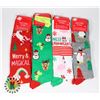 Image 1 : NEW ASSORTED CHRISTMAS THEME KNEE HIGH SOCKS