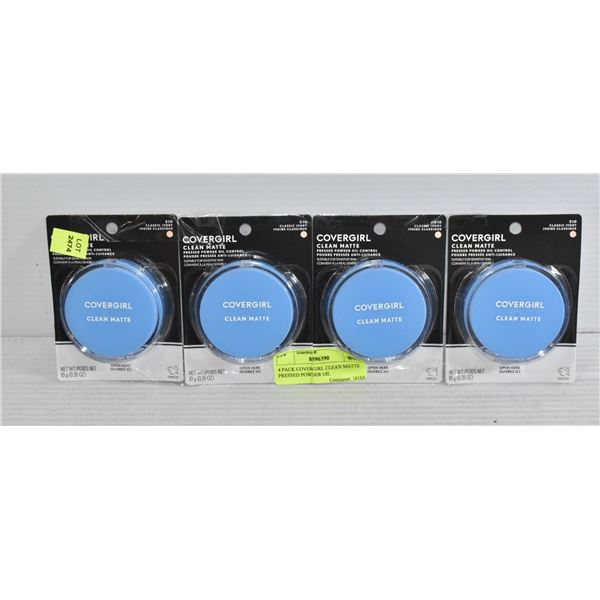 4 PACK COVERGIRL CLEAN MATTE PRESSED POWDER OIL