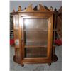 Image 1 : WOOD CURIO CABINET APPROX 24 INCHES TALL