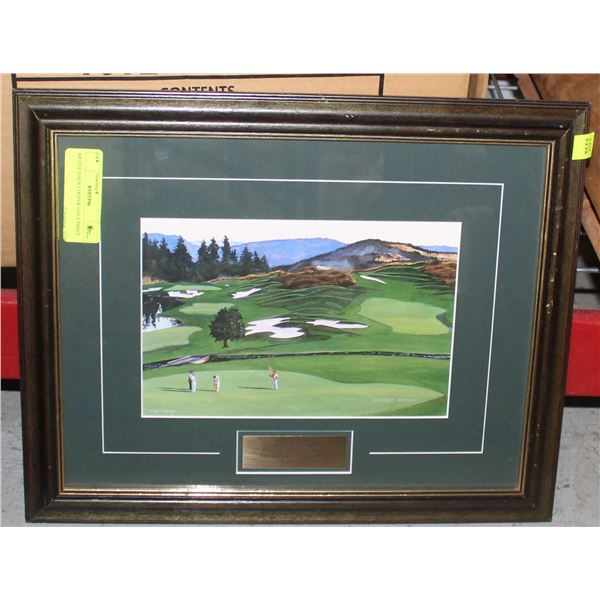 ARTIST DALE COOPER GOLF PRINT