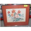 Image 1 : ORIGINAL 1950'S FRAMED WATERCOLOR- 20" X 17"