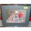 Image 1 : ORIGINAL 1950'S FRAMED WATERCOLOR- 20" X 17"