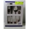 Image 1 : 16PC HOMELIVING STAINLESS STEEL FLATWARE SET