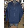 Image 1 : DANIEL BRAND ZIP-UP HOODIE SIZE LARGE WOMENS -BLUE