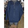 Image 1 : DANIEL BRAND ZIP-UP HOODIE SIZE LARGE WOMENS -BLUE