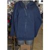 Image 1 : DANIEL BRAND ZIP-UP HOODIE SIZE LARGE WOMENS -BLUE