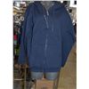 Image 1 : DANIEL BRAND ZIP-UP HOODIE SIZE LARGE WOMENS -BLUE