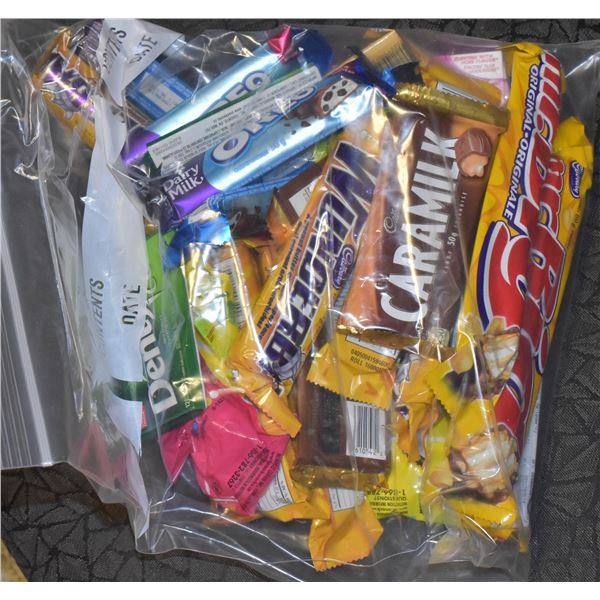 BAG OF 24 ASSORTED CHOCOLATE BARS & CANDY