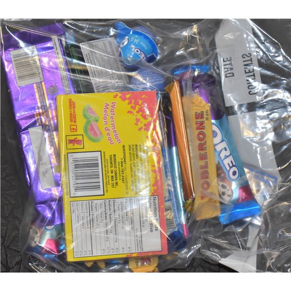 BAG OF 24 ASSORTED CHOCOLATE BARS & CANDY