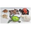 Image 1 : 6 ASSORTED TURTLES STONE, WOOD , CERAMIC