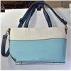 Image 1 : BLUE AND WHITE FASHION TOTE/HANDBAG