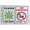 Image 1 : NEW CANNABIS METAL SIGNS