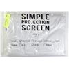 Image 1 : NEW PROJECTOR SCREEN - 8 FT. - SCALE 16:9