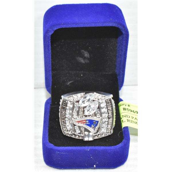 NEW ENGLAND PATRIOTS REPLICA SUPER BOWL RING