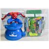 Image 1 : SPIDER-MAN SPRINKLER HEAD + BAG OF ASSORTED BLOCKS