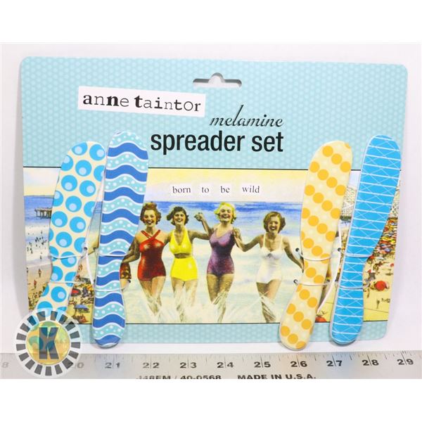 NEW 4PC MELAMINE SPREADER SET